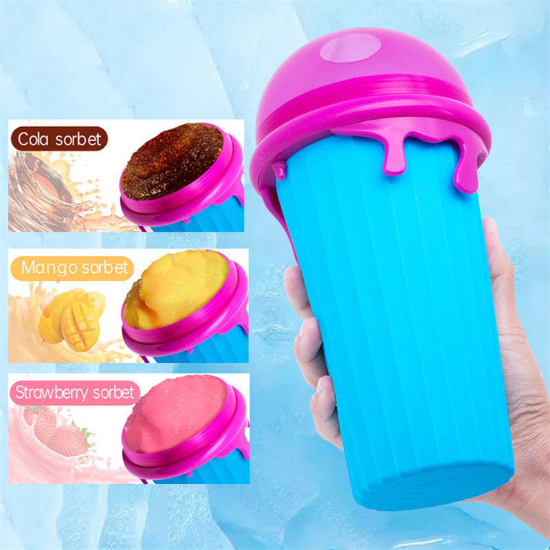 500 ml-große-Kapazität-Slushy-Cup-Summer-Squeeze-hausgemachter-Saft-Wasser-Flasche-schnellgefrorener-Smoothie-Sand-Cup-Pinch-Fast-Cooling-Magic-Ice-Cream-Slushy-Maker-Beker- Küchengeräte