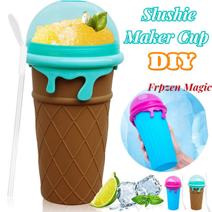 500 ml-große-Kapazität-Slushy-Cup-Summer-Squeeze-hausgemachter-Saft-Wasser-Flasche-schnellgefrorener-Smoothie-Sand-Cup-Pinch-Fast-Cooling-Magic-Ice-Cream-Slushy-Maker-Beker- Küchengeräte