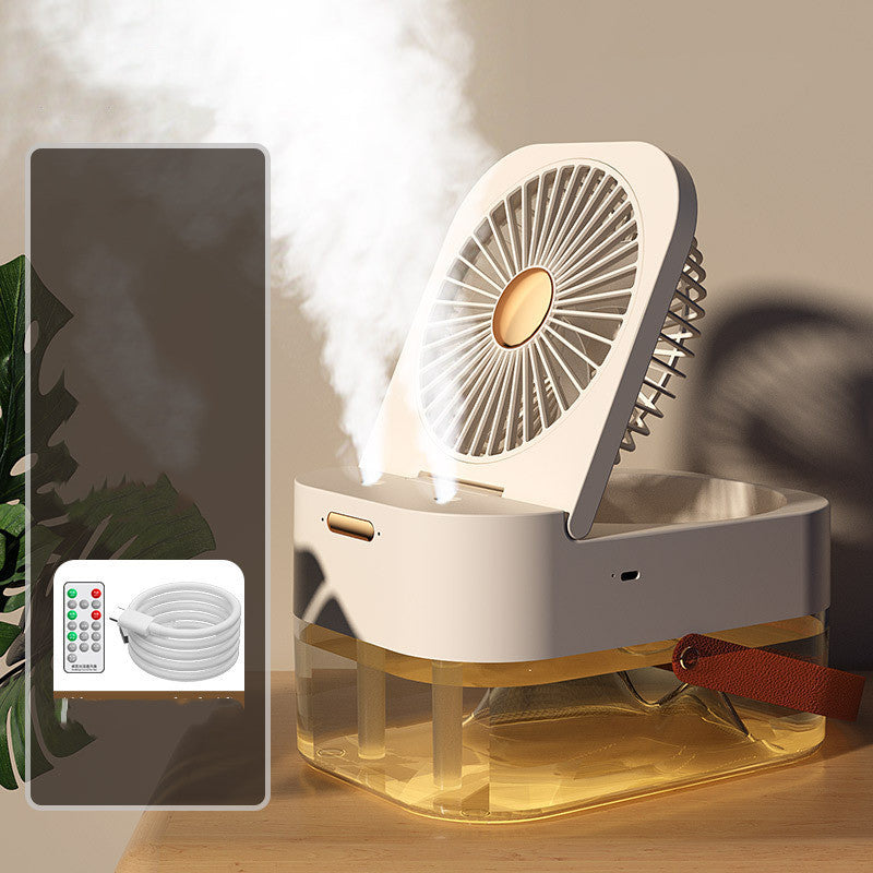 Desktop-Luftbefeuchter, mit Fernbedienung, Timer, doppelte Sprühbefeuchtung, Ventilator.