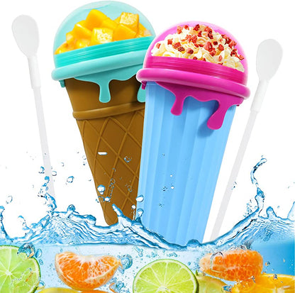 500 ml-große-Kapazität-Slushy-Cup-Summer-Squeeze-hausgemachter-Saft-Wasser-Flasche-schnellgefrorener-Smoothie-Sand-Cup-Pinch-Fast-Cooling-Magic-Ice-Cream-Slushy-Maker-Beker- Küchengeräte