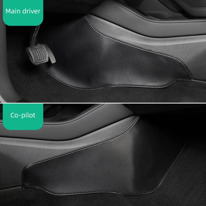 Für Tesla Model 3 Model Y Auto Central Control Side Defense Kick Pad Schützendes Fußpolster Innenzubehör Dekoration Trim