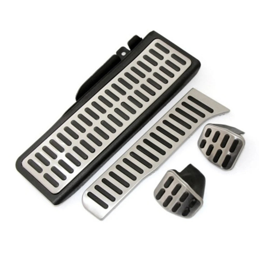 Edelstahl-Autopedal für Volkswagen-Vw-Golf-5-6-Mk5-Mk6-Skoda-Octavia-Jetta-Mk5-Mk6-Scirocco-CC-Passat-B6-B7-Tiguan-Toureg