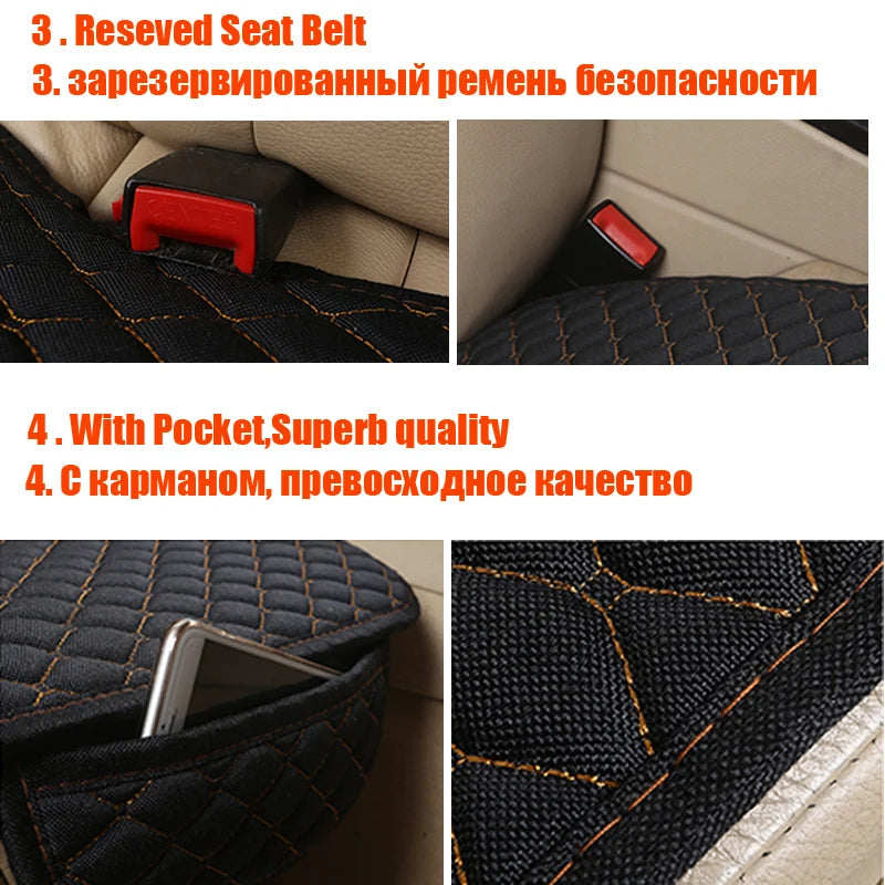 Flachs Autositzbezug Vorne Hinten Leinen Stoff Kissen Atmungsaktiver Protektor Matte Pad Universal Auto Interieur Styling LKW SUV Van