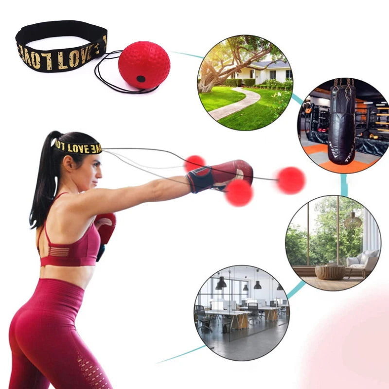 Boxen Speed Ball Kopf-montiert PU Punchingball MMA Sanda Training Hand Auge Reaktion Hause Sandsack Fitness Boxen Ausrüstung