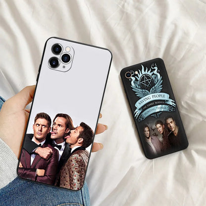 Sam-supernatural-silicone-black-phone-cases-for-iphone-15promax-14-15-pro-max-se-cover