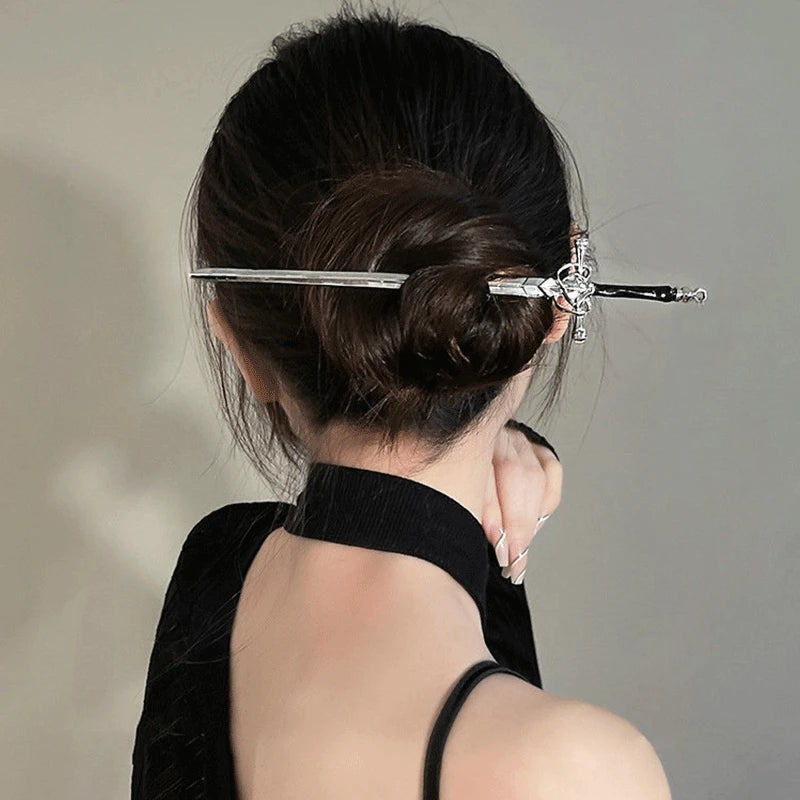 Chinesische Punk-Metall-Haarnadel – Einfache chinesische Haarnadeln, DIY-Haarstyling-Accessoires für Frauen, Dropshipping