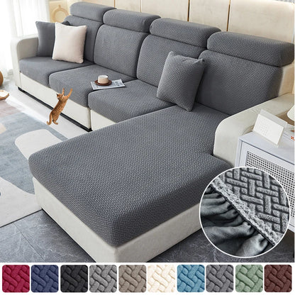 Twill Jacquard Sofa Kissenbezug für Wohnzimmer Haustier Kind Dekor Möbelschutz Stretch Waschbare Abnehmbare Couchbezüge 1PC