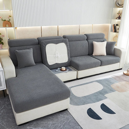 Twill Jacquard Sofa Kissenbezug für Wohnzimmer Haustier Kind Dekor Möbelschutz Stretch Waschbare Abnehmbare Couchbezüge 1PC