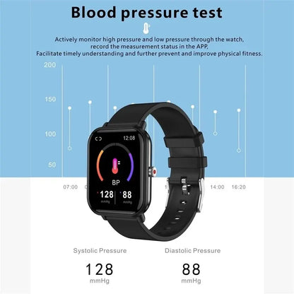 LIGE 2024 Neue Smartwatch Damen Voll-Touchscreen Sport Fitness Uhr IP67 Wasserdicht Bluetooth Für Android IOS Smartwatch Männer