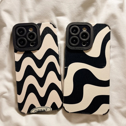 fashion-zebra-stripe-black-white-phone-case-for-iphone-14-11-12-13-15-pro-max-14-15-7-8-plus-x-xs-max-xr- stoßfestes Softcover