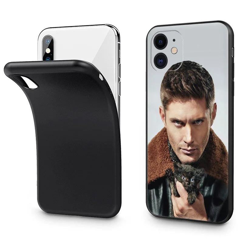 Sam-supernatural-silicone-black-phone-cases-for-iphone-15promax-14-15-pro-max-se-cover