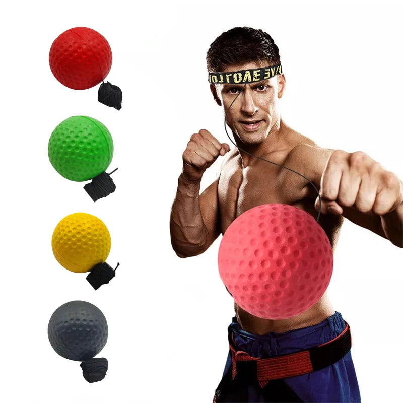 Boxen Speed Ball Kopf-montiert PU Punchingball MMA Sanda Training Hand Auge Reaktion Hause Sandsack Fitness Boxen Ausrüstung