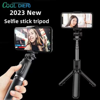 cool-dier-drahtloses-bluetooth-selfie-stick-stativ-mit-fernbedienungsausloser-faltbarer-telefonhalter-einbeinstativ-fur-iphone-smartphone-neu-heiss