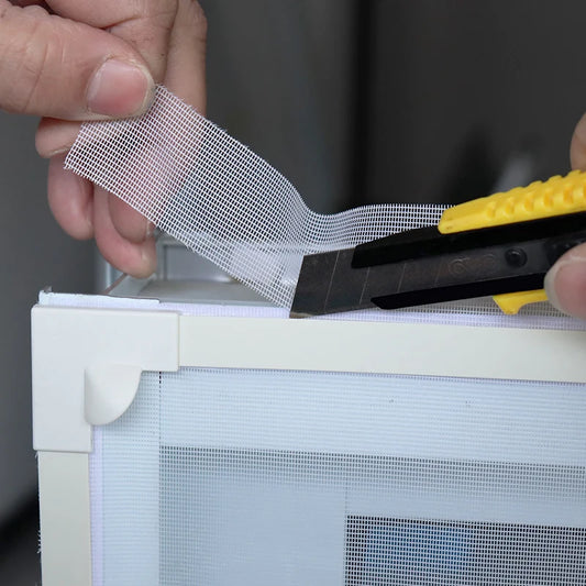 DTGJ Magnetisches Fenster Moskitonetz DIY Mesh Tüll Unsichtbarer Bildschirm Fiberglas Vorhang Anpassen Anti Insekten Fliegen Fliegen Netz Weiß