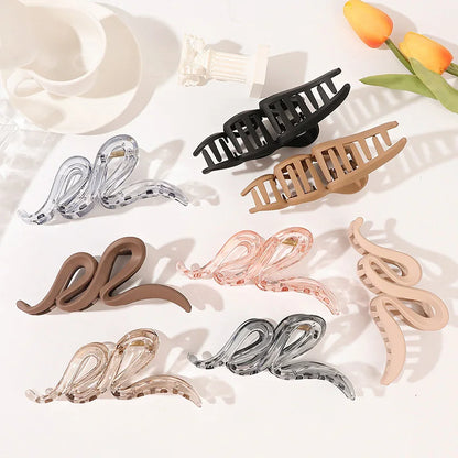 Large Hairpin for Women Wave Shark Clip Trendy Claws Clips French Temperament Hair Accessories Korean Girls Headwear 2023