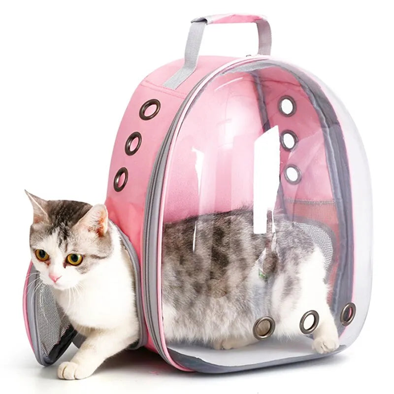 Katze-Haustier-Tragetasche-Rucksack-transparent-Kapsel-Blase-Haustier-Rucksack-Kleintier-Welpe-Kitty-Vogel-atmungsaktive-Haustier-Tragetasche-für-Reisen