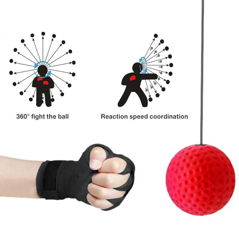 Boxen Speed Ball Kopf-montiert PU Punchingball MMA Sanda Training Hand Auge Reaktion Hause Sandsack Fitness Boxen Ausrüstung