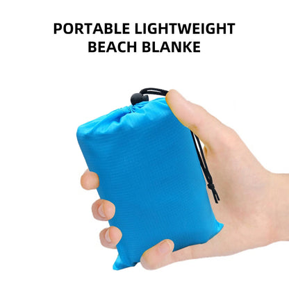 Wasserfeste Strandmatte – Extra große Outdoor-Campingmatte, faltbare sandfreie Decke, tragbare, leichte Picknickmatte mit Taschen